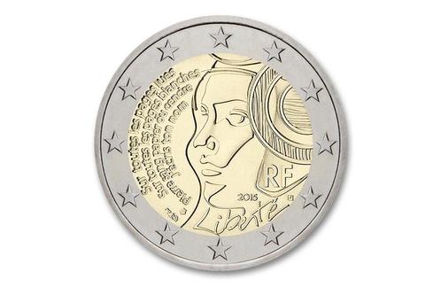 2 euro 225 jaar Nationale feestdag 2015 - Frankrijk, Postzegels en Munten, Munten | Europa | Euromunten, Verzenden