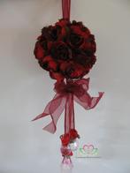 Bloemenbal pomander roseball bruidsmeisje rood, Ophalen of Verzenden, Nieuw