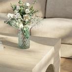 Salontafel Vivatka vierkant 80x80x37 cm travertijn [en.casa], Verzenden, Nieuw