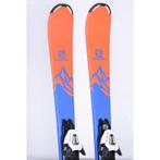 110 130 kinder skis SALOMON QST MAX JR, blue/orange + Salom, Verzenden, Gebruikt, Salomon