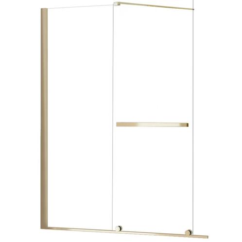 REA Glanzende gouden badwand - gehard glas - draaifunctie..., Doe-het-zelf en Verbouw, Sanitair, Nieuw, Ophalen of Verzenden