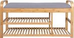 2dekans | Leitmotiv - Bankje - Arch Double Shelf - Bamboe -, Ophalen of Verzenden, Zo goed als nieuw