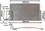 LUCHTCONDENSATOR VOOR OPEL VECTRA B 1995-1998 1618073, Ophalen of Verzenden, Nieuw