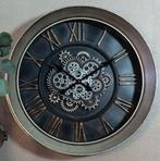Klok Maddox Messing 80 cm, Huis en Inrichting, Ophalen of Verzenden, Nieuw