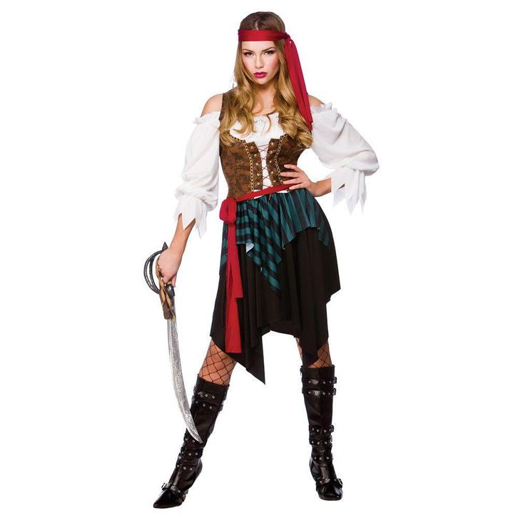 Piraten kostuum dames luxe, Hobby en Vrije tijd, Feestartikelen, Feestartikel, Nieuw, Verzenden