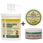 2x 1000ml pomp Ambachtscreme + 1x aloe vera 100ml, Verzenden, Nieuw