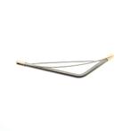 Bicolor gouden dynamische broche, Ophalen of Verzenden, Gebruikt, Overige kleuren, Goud