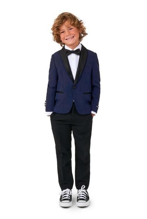 Donkerblauwe Smoking Jongen OppoSuits, Kinderen en Baby's, Carnavalskleding en Verkleedspullen, Nieuw, Verzenden