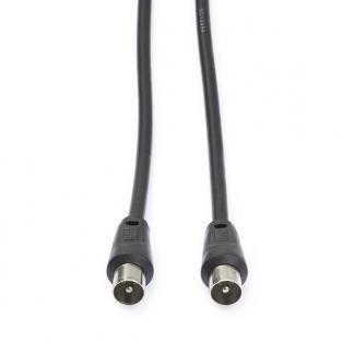 Coax kabel mannelijk - Nedis - 1.5 meter (Analoog, Zwart), Computers en Software, Pc- en Netwerkkabels, Nieuw, Verzenden