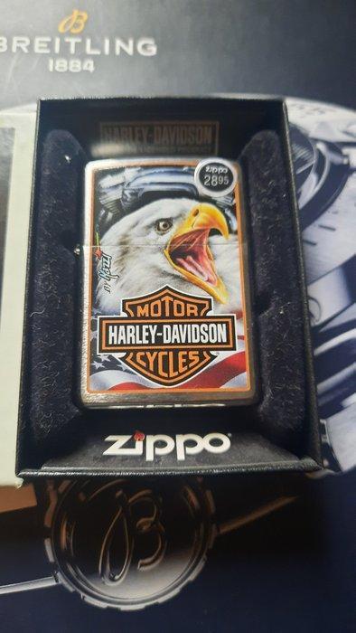 Zippo, Harley Davidson By Mazzi 2016 - Zonder Minimumprijs -, Verzamelen, Rookartikelen, Aanstekers en Luciferdoosjes