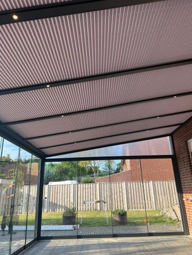 ≥ Maatwerk zonwering(plissé) terrasoverkapping/veranda. — — Marktplaats