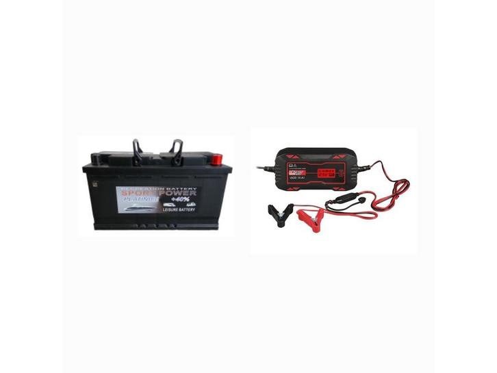 Combi Platinum 100ah semitraktie accu + 10ah Lader, Auto-onderdelen, Accu's en Toebehoren, Nieuw, Verzenden