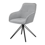 Eetkamerstoel / Draaistoel / Kuipstoel Clyde - Lichtgrijs, Verzenden, Nieuw