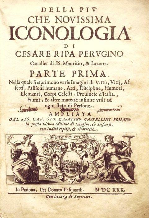 Ripa Cesare. - Novissima Iconologia di Cesare Ripa - 1630, Antiek en Kunst, Antiek | Boeken en Bijbels