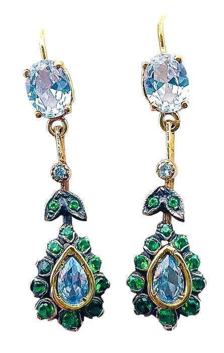Zonder Minimumprijs - Oorbellen - 9 kt. Geel goud, Zilver, Sieraden, Tassen en Uiterlijk, Oorbellen