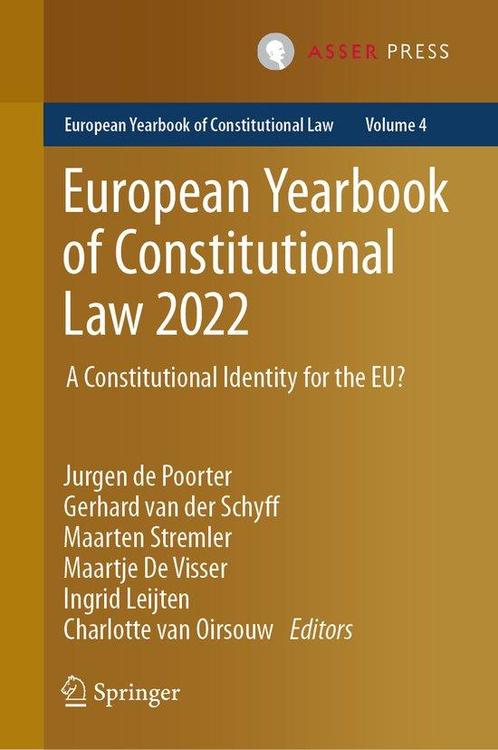 European Yearbook of Constitutional Law- European Yearbook, Boeken, Taal | Engels, Gelezen, Verzenden