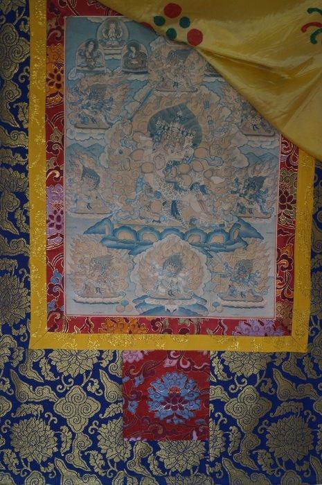 Panjarnata Mahakala hangende scroll Thangka met gedrukt, Antiek en Kunst, Antiek | Overige Antiek