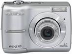 Olympus FE-210 Digitale Compact Camera - Zilver, Verzenden, Zo goed als nieuw