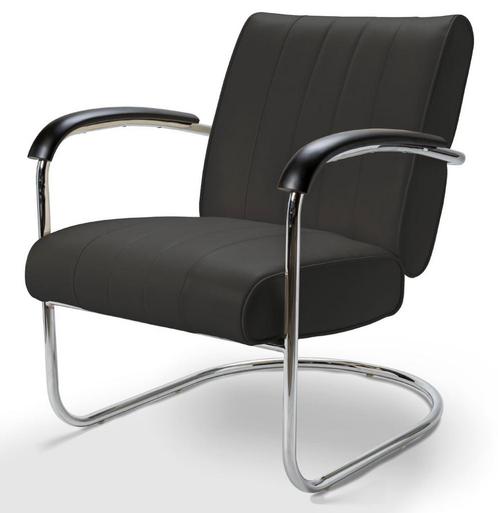Retro Bel Air Lounge Stoel Pullman LC-01 Zwart LTD, Huis en Inrichting, Banken | Bankstellen, Ophalen