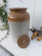 Kom - witte klei - zware kruik planten, Antiek en Kunst