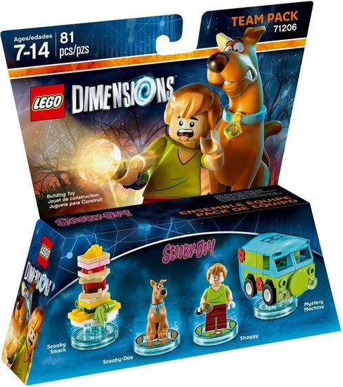 LEGO Dimensions 71206 Team Pack (Shaggy + Mystery Machine, S, Kinderen en Baby's, Speelgoed | Duplo en Lego, Nieuw, Verzenden