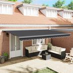 vidaXL Handmatige Inklapbare Luifel Anthraciet 500x300 cm, Tuin en Terras, Zonneschermen, Verzenden, Nieuw