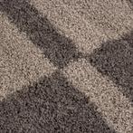 Rond Shaggy Vloerkleed | Gala | Taupe | 200x200 cm, Huis en Inrichting, Stoffering | Tapijten en Kleden, Verzenden, Nieuw