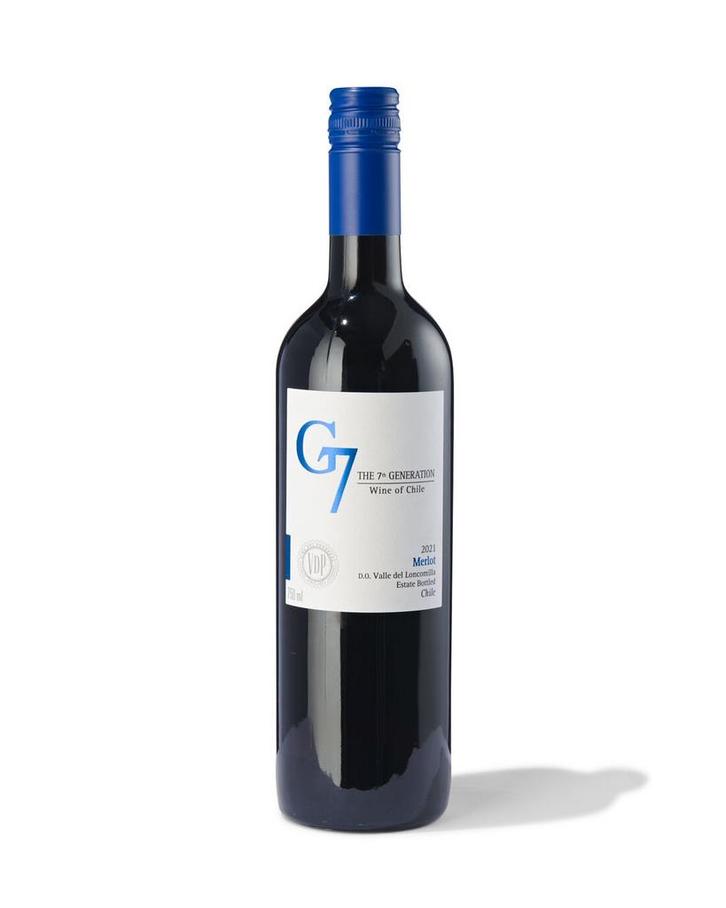G7 G7 merlot 0.75L 6=5 ; alleen online, Diversen, Levensmiddelen, Verzenden