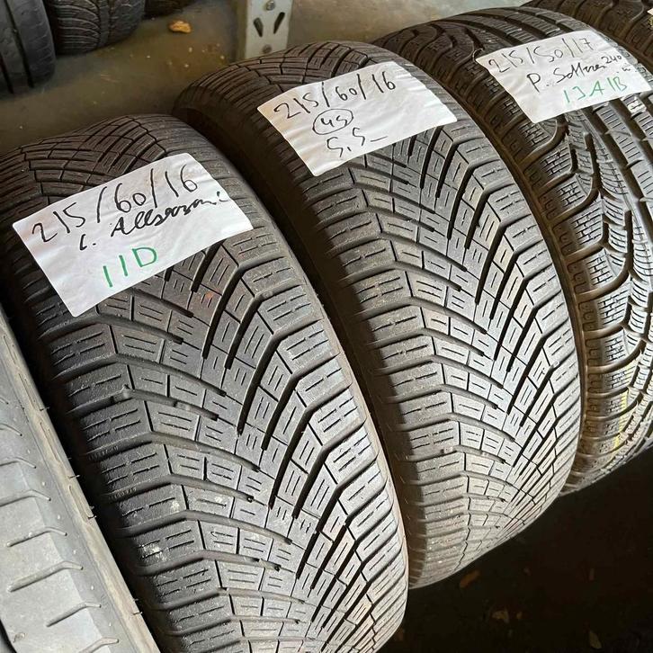 2 x Continental AllseasonContact 215-60-16 4 Seizoenbande..., Auto-onderdelen, Banden en Velgen, 16 inch, All Season, 215 mm, Personenwagen