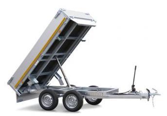 Geremde Eduard achterwaartse kipper - 256x150 cm - 2000 kg, Auto diversen, Aanhangers en Bagagewagens, Ophalen of Verzenden