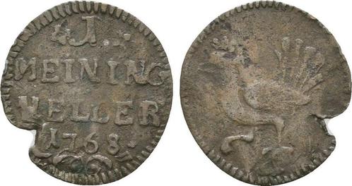 1 Heller 1768 Sachsen Meiningen fuer Henneberg: Charlotte..., Postzegels en Munten, Munten | Europa | Niet-Euromunten, Verzenden