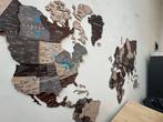 Italië - Masker; Giallobus - Mappa del mondo da parete in