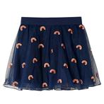 vidaXL Kinderrokje met tule 116 marineblauw, Verzenden, Nieuw
