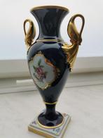 Vaas met dubbele oren - Porselein - Menuett Echt Kobalt