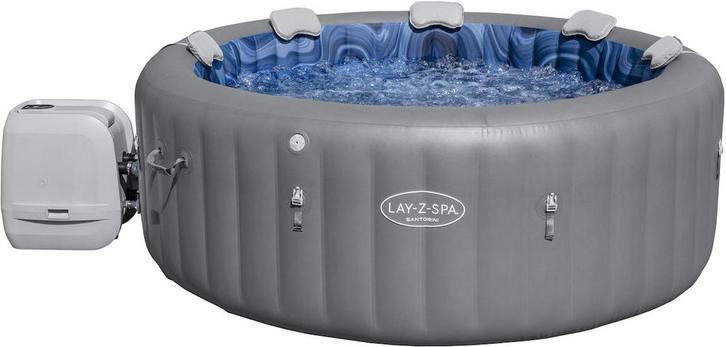 Lay-Z Spa Santorini EnergySense HydroJet opblaasbare spa - 7, Tuin en Terras, Zwembaden, Nieuw, Verzenden