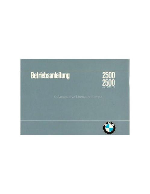 1968 BMW 2500 / 2500 AUTOMAIC INSTRUCTIEBOEKJE DUITS, Auto diversen, Handleidingen en Instructieboekjes