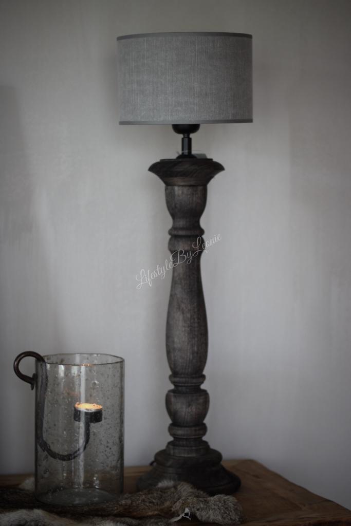 Cilinder lampenkap Kiss grey 25 cm, Huis en Inrichting, Lampen | Lampenkappen, Nieuw, Ophalen of Verzenden