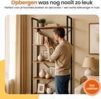 Goliving Boekenkast - 66 x 30 x 186 cm - 6 Lagen, Verzenden, Nieuw