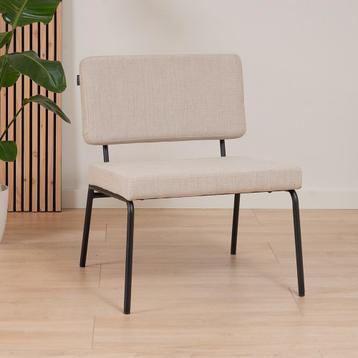 40% Korting: Scandinavische fauteuil Espen beige gerecyclede beschikbaar voor biedingen