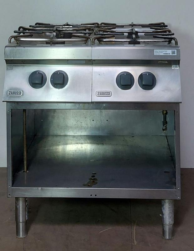 Occasion Zanussi 4-vlams gaskooktafel, Zakelijke goederen, Horeca | Keukenapparatuur, Gebruikt, Ophalen