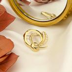 Vintage gouden fantasie broche (gouden broche, dames broche), Sieraden, Tassen en Uiterlijk, Broches, Ophalen of Verzenden, Gebruikt
