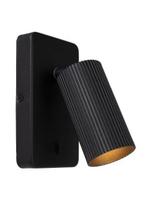 Lucide CLUBS - wandspot GU10 Zwart, Huis en Inrichting, Lampen | Wandlampen, Verzenden, Nieuw, Trendy verlichting