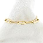 Gouden closed for ever armband | 18 cm (moderne armband), Sieraden, Tassen en Uiterlijk, Armbanden, Ophalen of Verzenden, Gebruikt