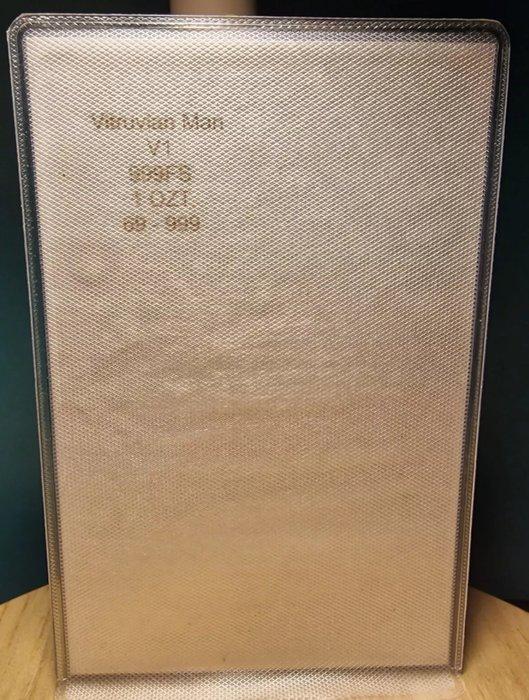 Wereld. Silver medal ND Silberbarren - Vitruvian Man, 1 Oz, Postzegels en Munten, Munten | Europa | Niet-Euromunten