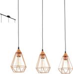 EGLO Tarbes Hanglamp - E27 - 79 cm - Zwart/Koper, Verzenden, Zo goed als nieuw