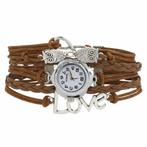 Fako® - Armband Horloge - Multi Infinity Uiltjes Love -, Nieuw, Verzenden