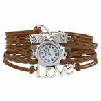 Fako® - Armband Horloge - Multi Infinity Uiltjes Love -, Verzenden, Nieuw