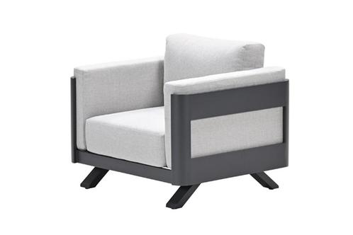 GI Realdo loungestoel - Carbon black/Zand, Tuin en Terras, Tuinsets en Loungesets, Nieuw, Overige materialen, Verzenden