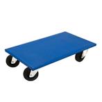 Meubelhondje 60x35 cm Blauw 300 kg Rubber Wiel, Verzenden