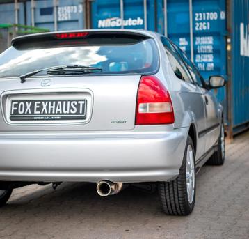 FOX Honda Civic 6 - EJ9 Hatchback Achterdemper - 1x90 Type 2 beschikbaar voor biedingen